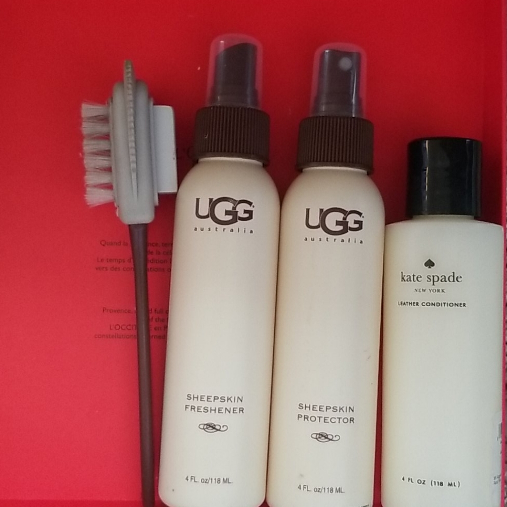 Ugg sheepskin care &Katespade leather conditioner